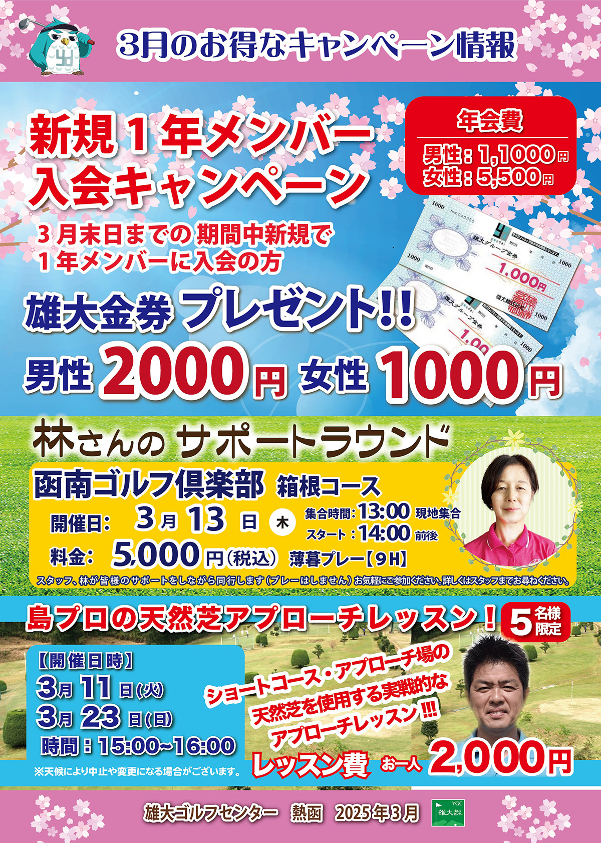 3月キャンペーン情報